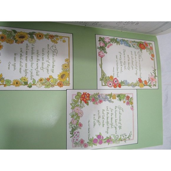 Gardens of the Mind Counted Cross Stitch Patterns Gloria & Pat 1983 Book 19 GUC - Picture 11 of 12